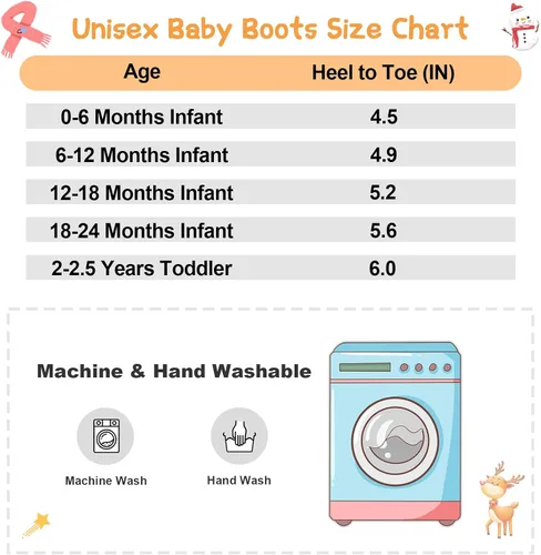 Vista 6 de L-RUN Botas de bebé para bebés, niños y niñas, tobillo cálido de gamuza con forro de felpa, pantuflas de casa para niños pequeños, zapatos