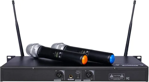 Vista 2 de GTDaudio Sistema de micrófono inalámbrico de diversidad verdadera UHF