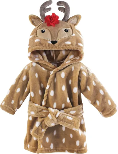 Vista 66 de Hudson Baby - Bata de baño unisex de peluche con cara de animal para bebé Azteca