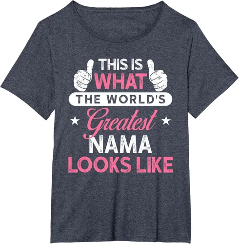 Vista 25 de Camiseta Nama para mujer: camiseta de nama más grande del mundo Negro