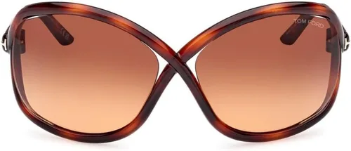 Vista 2 de Tom Ford Gafas de sol FT 1068 Bettina 52F Brillante Vintage Havana, t LogoGradien, La Habana OscuraLa Habana Oscura