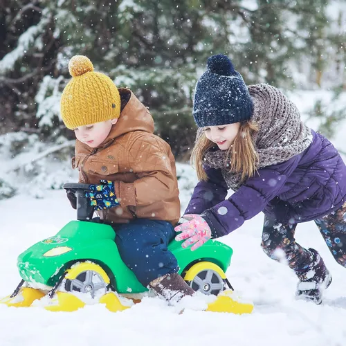 Vista 6 de Caudblor Guantes de esquí para niños, guantes de invierno impermeables para niños y niñas, guantes de invierno aislados para jóvenes de 7 a 12 años