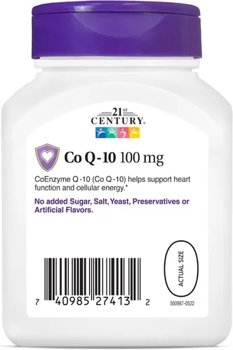 Vista 5 de 21st Century Co Q10 100 mg cápsulas blandas, 90