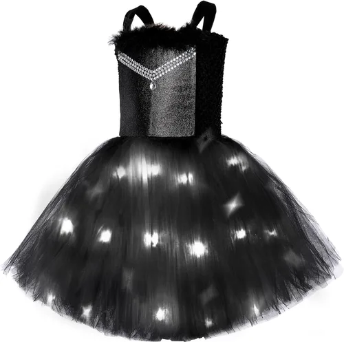 Vista 2 de Tutu Dreams 4 disfraces de ángel para niñas de 2 a 10 años, traje de cumpleaños, fiesta de Halloween