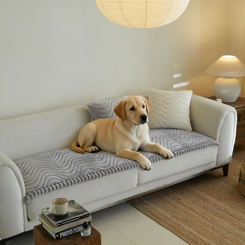 Vista 21 de Fundas de sofá para sofá de 3 cojines, aptas para mascotas, funda de sofá antideslizante lavable