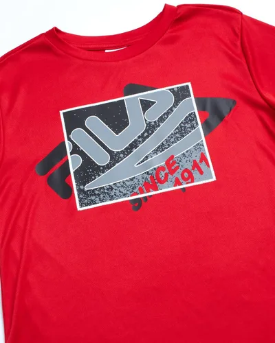 Vista 4 de Fila Conjunto deportivo deportivo para niños, sudadera de tricot de 3 piezas, pantalones deportivos, camisa, ropa deportiva para niños (8-12)