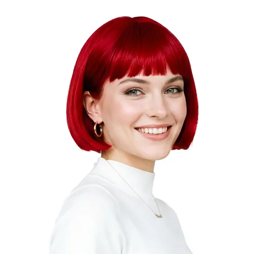 Vista 18 de Onedor - Peluca de cabello corto y recto de 10 pulgadas para cosplay, peluca Bob (Negro)