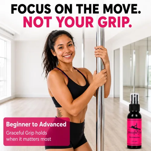 Vista 5 de Spray de agarre para poste: agarre de mano a base de colofonia para baile de poste, solución de agarre de poste para manos secas para entrenamiento