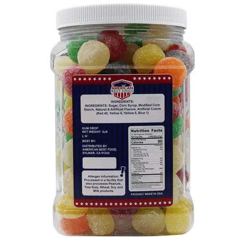Vista 2 de American Best Food Caramelo de goma de mascar en tarro (3 LB)