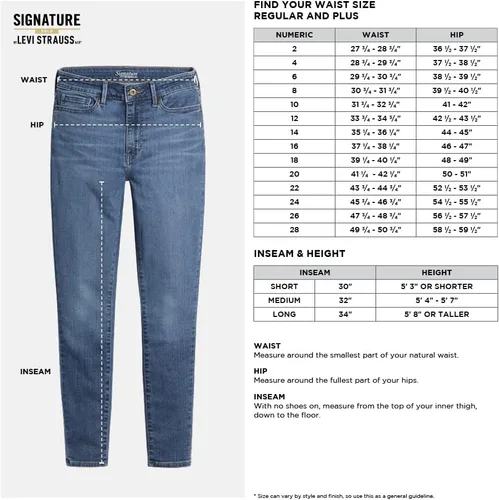 Vista 3 de Levi Strauss & Co - Pantalones de jean Signature Gold Label - Pantalones de jean ajustados para mujer de estilo moderno
