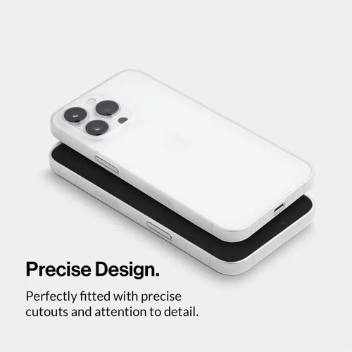 Vista 6 de totallee Funda delgada para iPhone 15 Pro, la cubierta más delgada y minimalista para Apple iPhone 15 Pro (2023) (transparente escarchado)