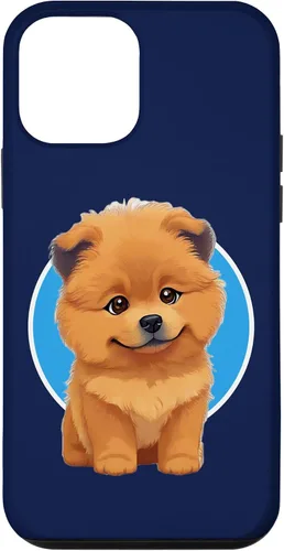 Vista 12 de iPhone 15 Cute Happy Chow Puppy Dog Cartoon Dog to Fall in Love Case