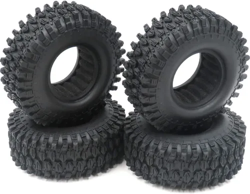 Vista 4 de HOBBYSOUL Neumáticos RC de 1.9 pulgadas de Goma Blanda de Altura 108mm / 4.25 pulgadas para RC Axial SCX10 y Otros Camiones de Barro de Escala 1/10