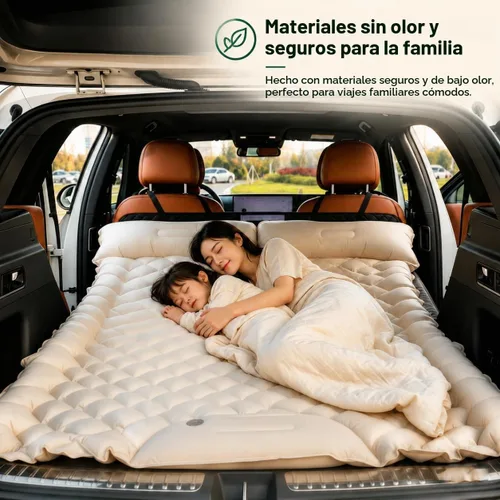 Vista 3 de Extensor plegable para asiento trasero de automóvil para dormir, placa de extensión de colchón de asiento trasero, plataforma portátil para cama