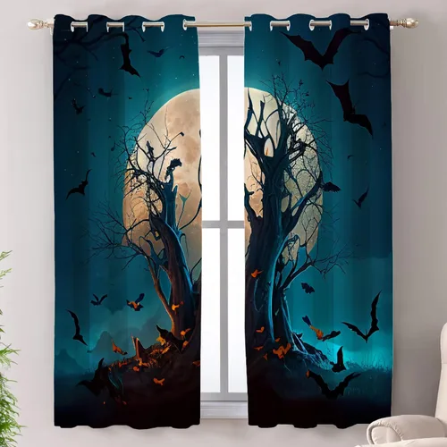 Vista 74 de Shrahala Cortinas republicanas de elefante americano para ventanas de cocina, paneles de cortina de ventana de poliéster multicapa con rayas rojas