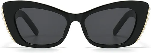 Vista 5 de Gafas de sol de perlas de moda para mujer, gafas de sol vintage lindas para hombre, gafas