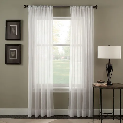 Vista 7 de Curtainworks Trinity Crinkle, cortinas de gasa