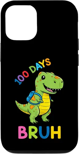 Vista 28 de Bruh 100 Days of School Dinosaur Kids Girls Boys Case for iPhone 17