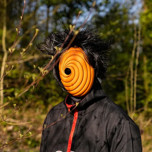 Vista 8 de ABYSTYLE Naruto Shippuden Tobi máscara réplica Cosplay Anime Manga Cosplay Disfraces Accesorios Merch Regalo