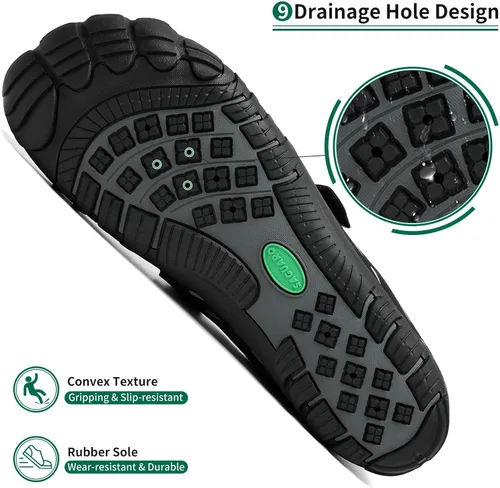 Vista 5 de SAGUARO Zapatos de agua para hombres y mujeres, zapatos de playa de secado rápido, sin caída, zapatos acuáticos para río, piscina, surf, kayak