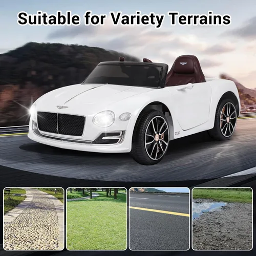 Vista 12 de Auto Bentley con licencia de 12 V con control remoto para niños Verde