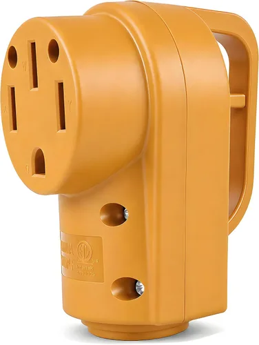 Vista 20 de Enchufe macho de repuesto para autocaravana 30A, TT-30P para cable Negro
