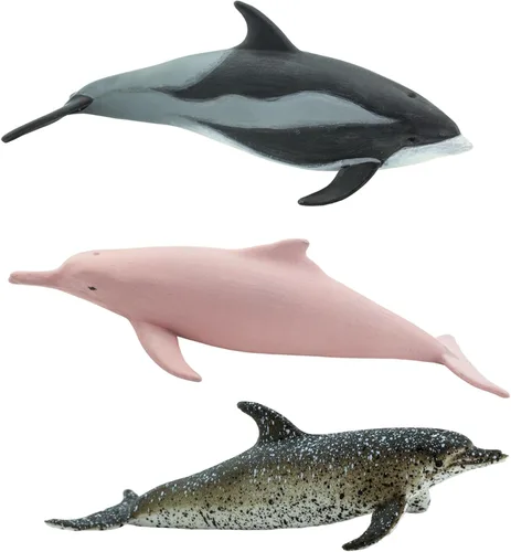 Vista 5 de Safari Ltd. Dolphin TOOB - 10 figuras de delfines en miniatura, juego de juguetes educativos para niños, niñas y niños a partir de 3 años