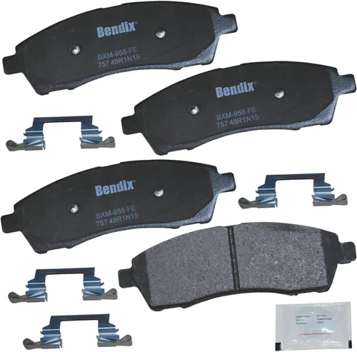 Vista 222 de Bendix Priority1 CFC154 - Juego de pastillas de freno de disco para Avanti II, Century, LeSabre, Regal, Riviera, chasis comercial, DeVille