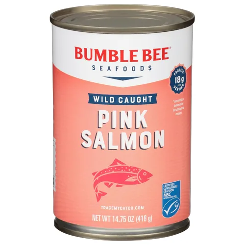 Vista 11 de Bumble Bee Prime Atlantic Salmon, lata de 5 onzas - Salmón Premium - 24g de proteína por porción - Sin Gluten y Kosher