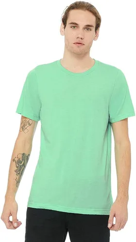 Vista 23 de BELLA+CANVAS Camiseta de cuello redondo para hombre Carbón negro (Charcoal Black Triblend)