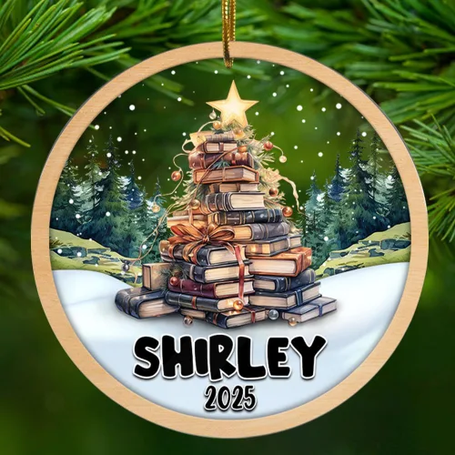 Vista 10 de Adorno personalizado de contador para hombres y mujeres, para colgar en el árbol, artículos de decoración de puerta del hogar, acrílico, 2.90 x 2.90