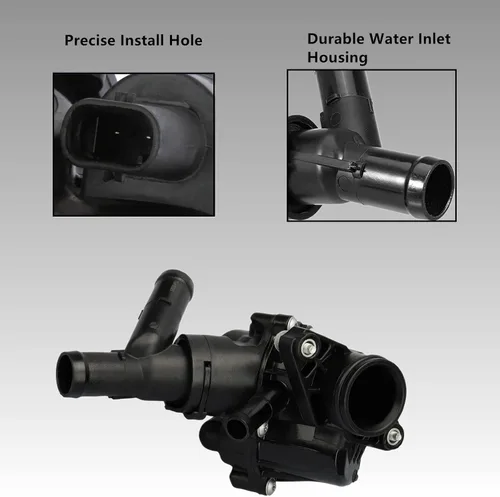 Vista 5 de Salida de agua de carcasa del termostato del refrigerante del motor 2702000615 para Mercedes CLA250 GLA250 CLA45 AMG GLA45 AMG 2.0L - Reemplaza