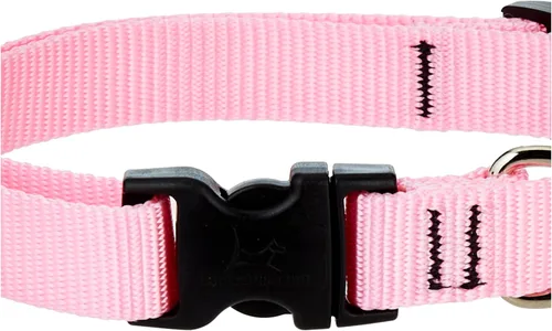 Vista 3 de Collar para perros, ajustable para perros pequeños a grandes. 3/4 de pulgada. De LupinePet, Rosado