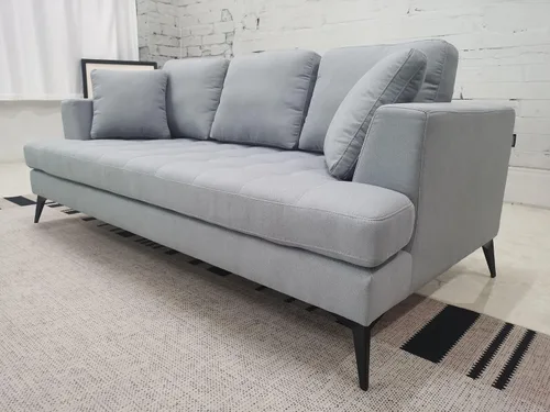 Vista 3 de Stendmar Sofá sentado profundo contemporáneo Sofá sofá moderno de lino gris oscuro