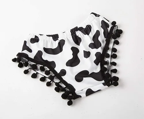 Vista 2 de Styles I Love Baby Girls Cowgirl Pom Pom Trim Bloomers - Juego de 2 fundas para pañales y diadema