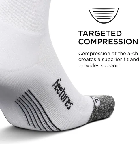 Vista 48 de Feetures Elite Light Cushion Mini Crew Sock - Calcetines deportivos con compresión dirigida