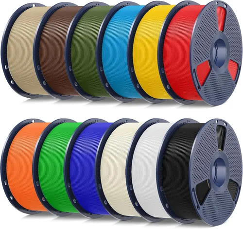 Vista 15 de SUNLU Filamento PETG 2.0, filamento de impresora 3D, color blanco hueso 2.2 lbs Bone White