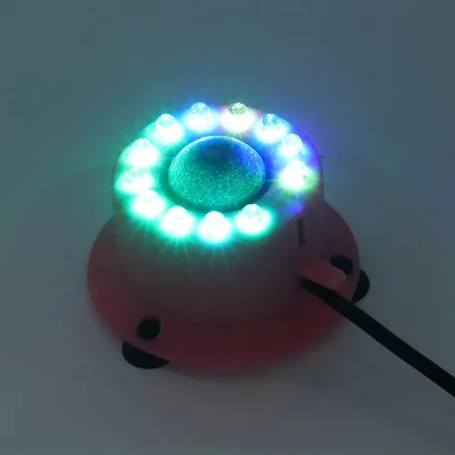 Vista 5 de Luz LED de burbuja para peces Multicolor Durable Air Bubbler Ventosa Ahorro de energía Luz de acuario