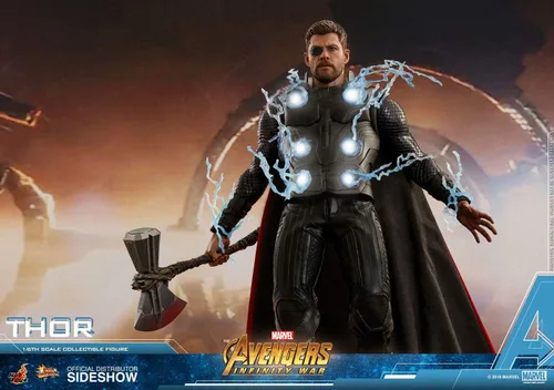 Vista 5 de Hot Toys Marvel Avengers Infinity War Thor Figura de acción a escala 1/6
