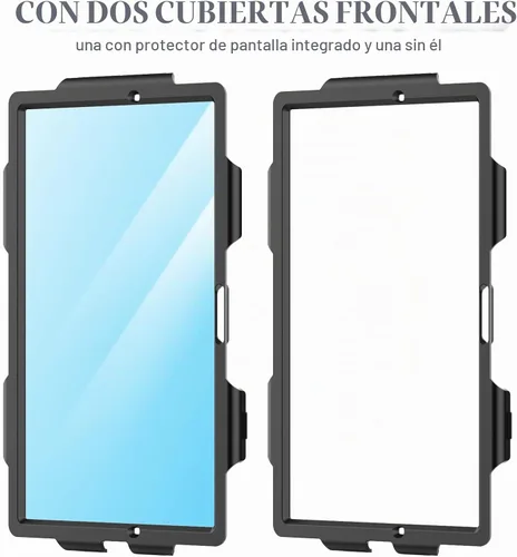 Vista 9 de SEYMAC stock Funda para Samsung Galaxy Tab A8 de 10.5 pulgadas, funda de protección contra caídas de cuerpo completo con protector de pantalla