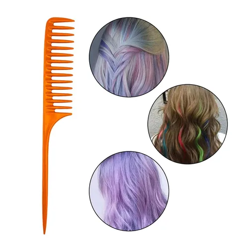 Vista 4 de Peines anchos con fibra de carbono Pintail para niñas barberos anti