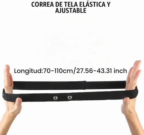 Vista 2 de Polar H10 H9 H7 Correa de pecho de repuesto - Ajustable suave HRM compatible con sensor de frecuencia cardíaca polar