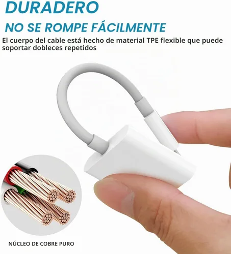 Vista 3 de Lector de tarjetas Lightning a SD para iPhone, adaptador de cámara Lightning, visor de cámara de rastro, tarjeta SD, adaptador de tarjeta de memoria
