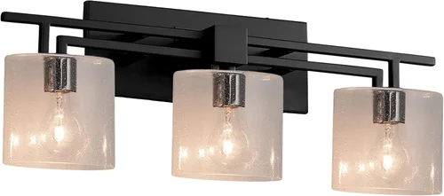 Vista 2 de Justice Design Group Lighting FSN-8703-30-FRCR-DBRZ Aero - Barra de baño, bronce oscuro