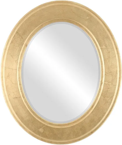 Vista 29 de ovalandroundmirrors. com Oval Espejo biselado en un estilo Montreal champaña Oro marco