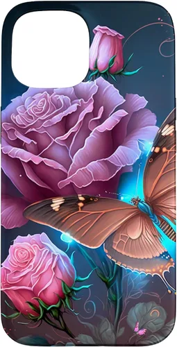 Vista 6 de Family Butterfly Rose Flower Firefly PC Case for iPhone 17