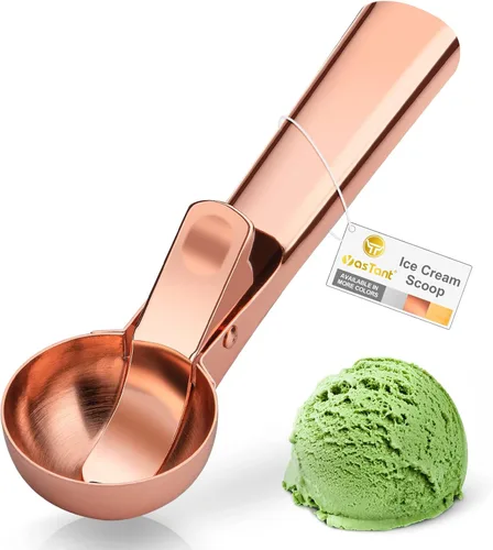 Vista 11 de Cuchara Premium para Helado con Gatillo, Cuchara para Helado de Acero Inoxidable, Cuchara de Metal Resistente para Helado Apta para Lavavajillas