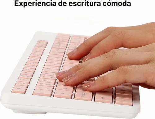 Vista 3 de Combo de teclado y ratón inalámbricos, combo de teclado y ratón inalámbrico silencioso de 2.4G para Windows Chrome Laptop Computadora PC
