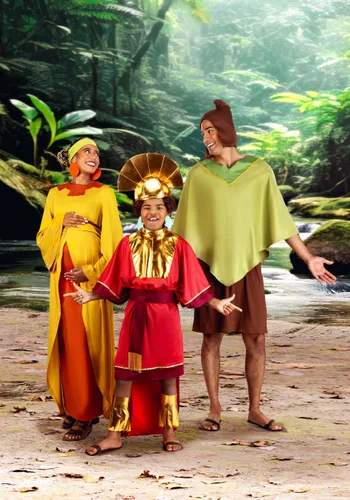 Vista 4 de Disfraz de Pacha de Disney El Emperador y sus Locuras para Hombre Multicolor