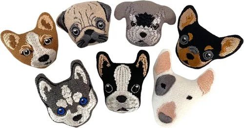 Vista 6 de COCORIBBON Lindo broche de animal de peluche para perro, gato, pequeño regalo hecho a mano para mascotas, perros, gatos, mamá, amantes, Boston